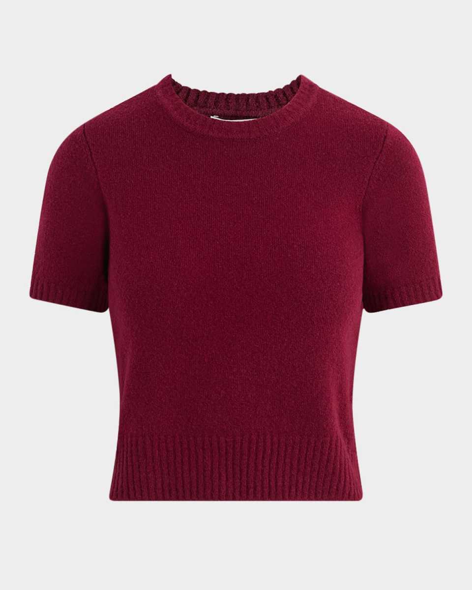 The Steph Shrunken Short-Sleeve Sweater